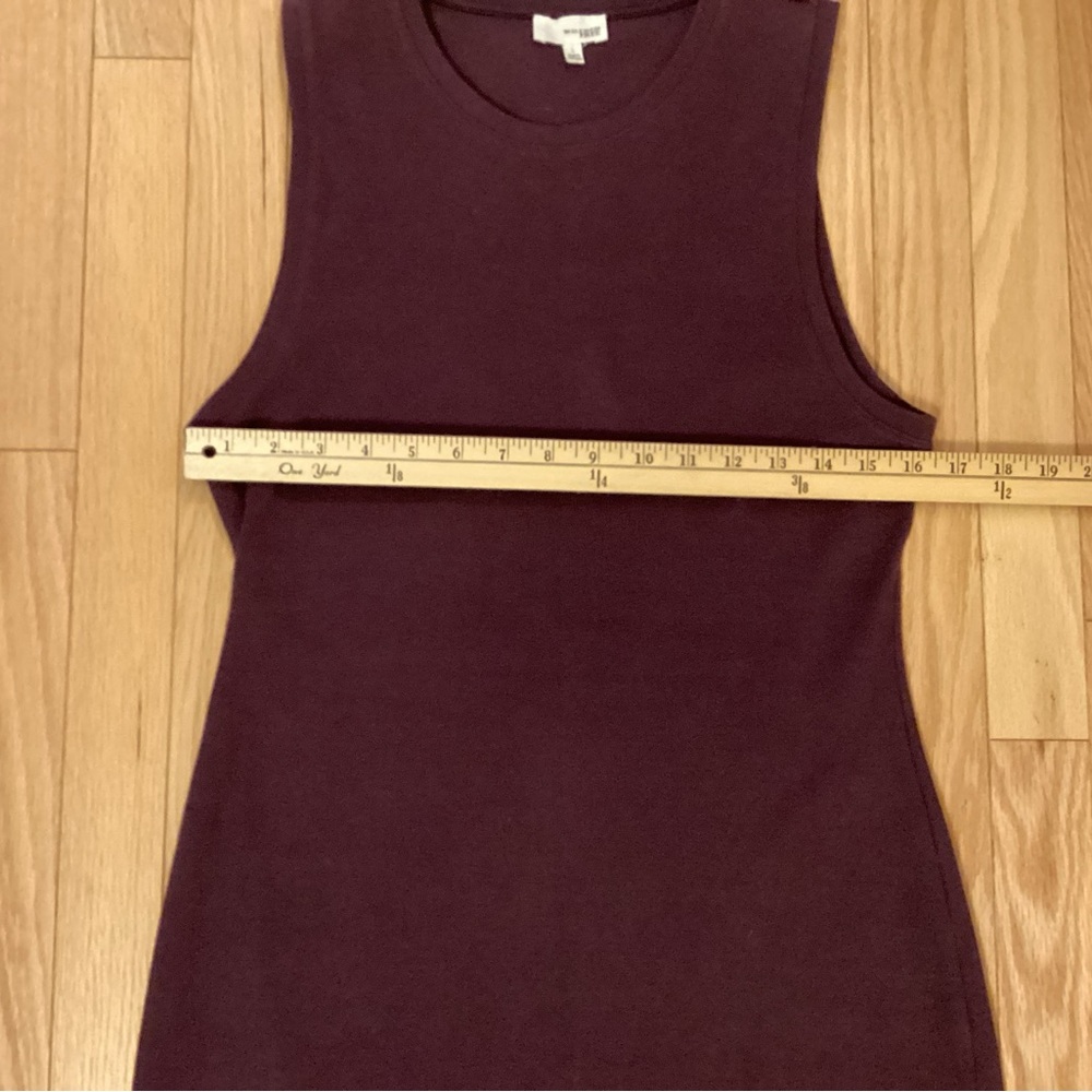 Wilfred Free, cotton dress, mini, burgundy, size large, like new - Picture 6 of 10